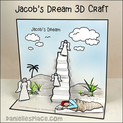 Jacob's Ladder 3D Bible Crafts, Jacob's Dream 