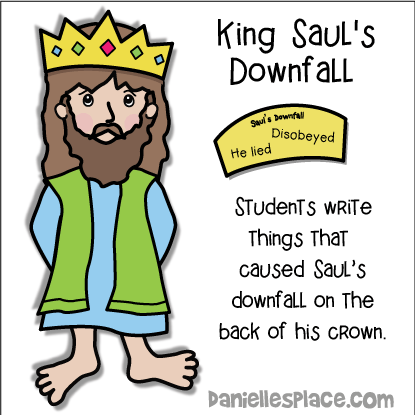 King Saul's Downfall Paper Doll Craft 