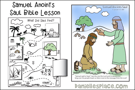 Samuel Anoints Saul Bible Lesson for Children from www.daniellesplace.com