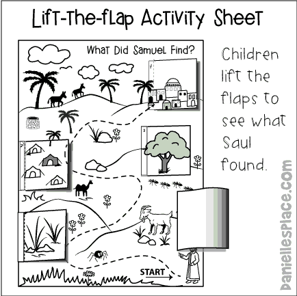 Saul - Lift-the-flap Bible Activity Sheet