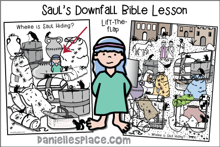 Saul's Downfall Bible Lesson with Crafts and Activities for Children's Ministry