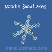 Noodle Snowflakes